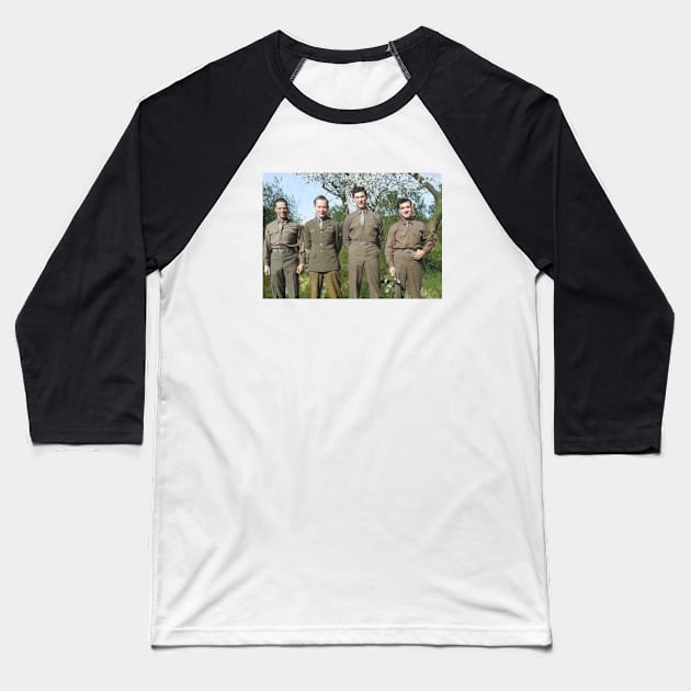 WWII, USAAF, San Severo, Italy. Photo Recon Lab Techs Baseball T-Shirt by UltraQuirky